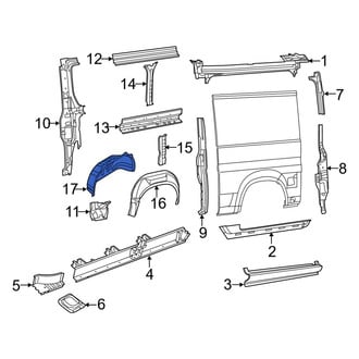 Ram OE - Rear Left Inner Wheel Housing Side Panel