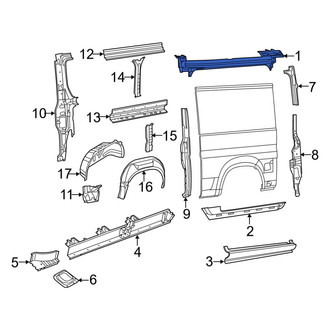Ram OE - Left Lower Sliding Door Track