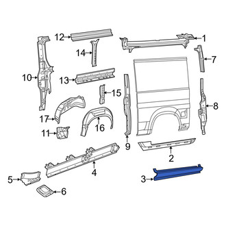 Ram OE - Left Outer Rocker Panel