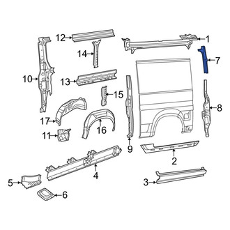 Ram OE - Left Body C-Pillar Reinforcement