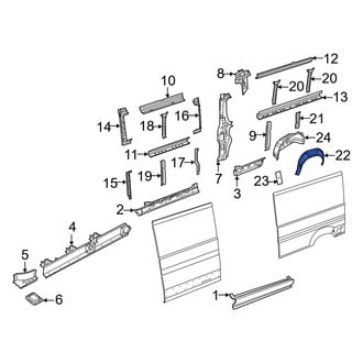 Ram OE - Rear Left Outer Wheel Housing Side Panel