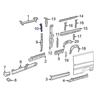 Ram OE - Left Upper Body C-Pillar