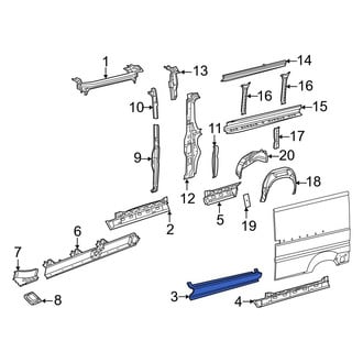 Ram OE - Left Outer Rocker Panel