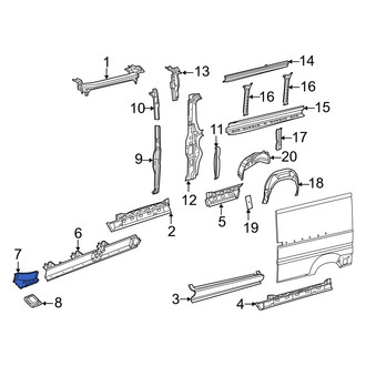 Ram OE - Left Inner Rocker Panel Reinforcement