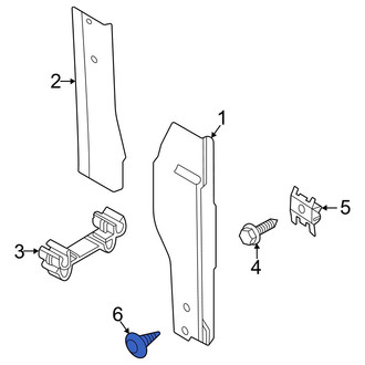 Ram OE - Body C-Pillar Trim Panel Clip