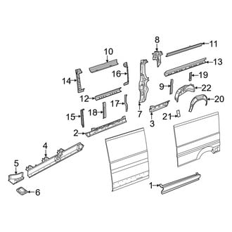 Ram OE - Side Panel - Inner Structure (Driver Side, Window Van), (2500 / 3500)
