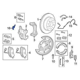 Ram OE - Left ABS Wheel Speed Sensor Bracket