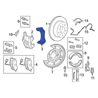 Ram OE - Rear Disc Brake Caliper Bracket