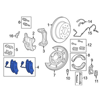 Ram OE - Rear Disc Brake Pad Set