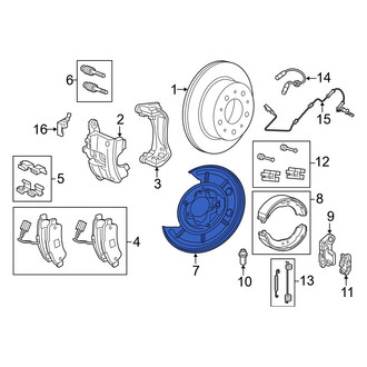 Ram OE - Rear Left Brake Dust Shield