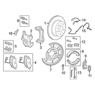 Ram OE - Rear Suspension - Brake Components