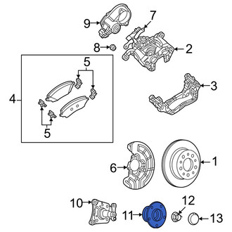 Ram OE - Rear Wheel Bearing and Hub Assembly