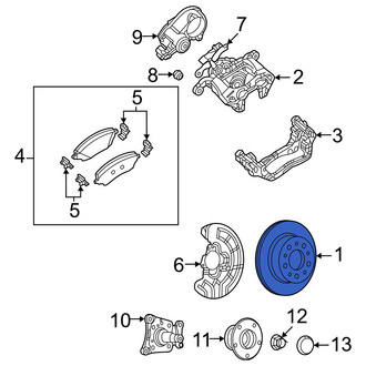 Ram OE - Rear Disc Brake Rotor