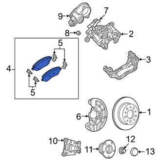 Ram OE - Rear Disc Brake Pad Set