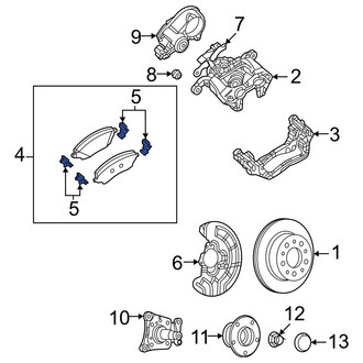 Ram OE - Rear Disc Brake Pad Set