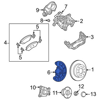 Ram OE - Rear Right Brake Dust Shield