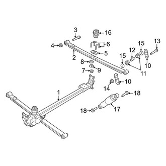 Ram OE - Rear Suspension - Suspension Components (Extended Cargo Van / Standard Cargo Van)