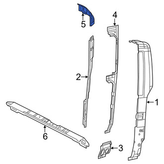 Ram OE - Left Upper Inner Body D-Pillar Reinforcement