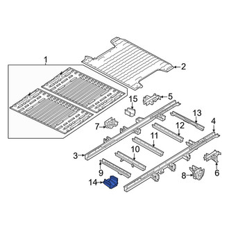 Ram OE - Left Floor Pan Crossmember Bracket