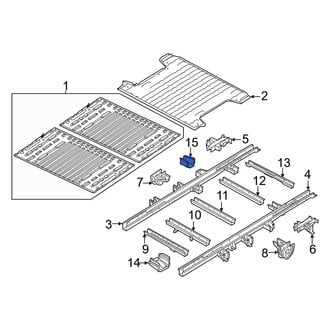 Ram OE - Rear Right Floor Pan Crossmember Bracket
