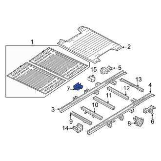 Ram OE - Rear Right Floor Pan Crossmember Bracket