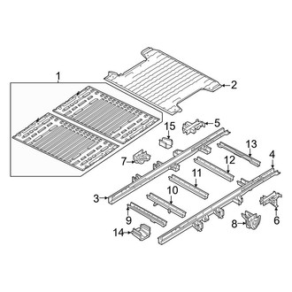Ram OE - Rear Body & Floor - Floor & Rails (Extended Cargo Van / Standard Cargo Van)