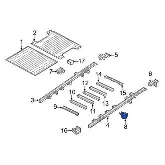 Ram OE - Rear Left Leaf Spring Bracket