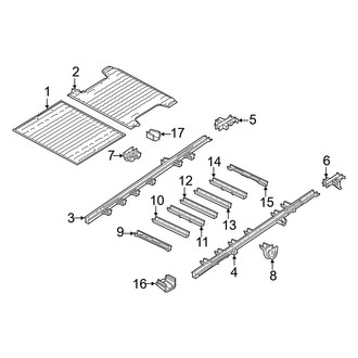 Ram OE - Rear Body & Floor - Floor & Rails (Extended Cargo Van / Standard Cargo Van)