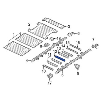 Ram OE - Rear Center Floor Pan Crossmember