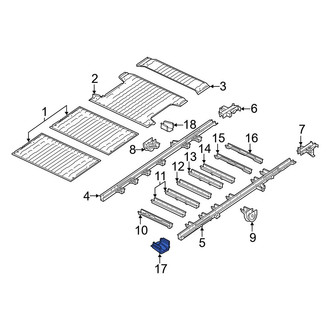 Ram OE - Left Floor Pan Crossmember Bracket