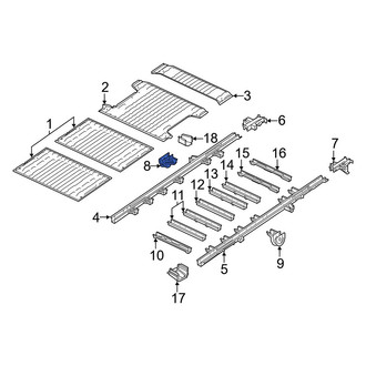 Ram OE - Rear Right Floor Pan Crossmember Bracket