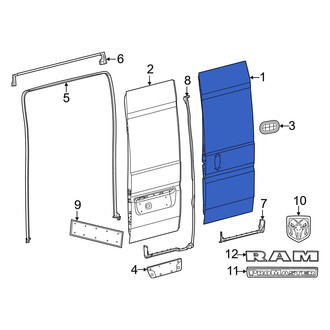 Ram OE - Rear Right Door Shell