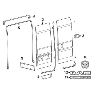 Ram OE - Back Door - Door & Components
