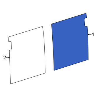 Ram OE - Rear Right Door Glass