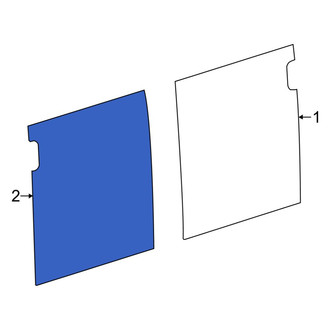 Ram OE - Rear Left Door Glass