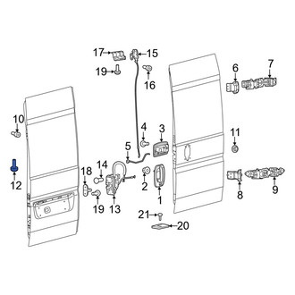 Ram OE - Right Door Hinge Bolt