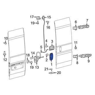 Ram OE - Rear Right Outer Exterior Door Handle