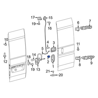 Ram OE - Right Outer Exterior Door Handle Nut