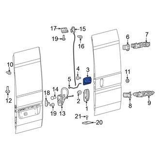 Ram OE - Rear Right Inner Interior Door Handle