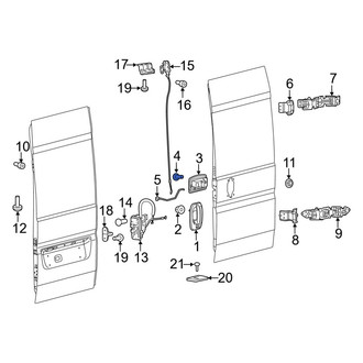 Ram OE - Right Interior Door Handle Screw