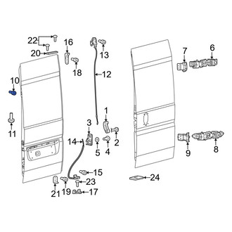 Ram OE - Right Door Hinge Bolt