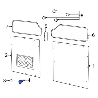 Ram OE - Lower Door Interior Trim Panel Retainer