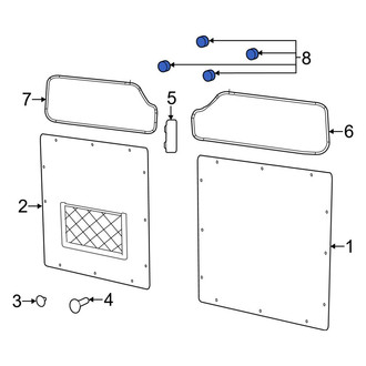 Ram OE - Lower Door Interior Trim Panel Retainer