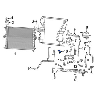 Ram OE - HVAC Heater Hose Bracket