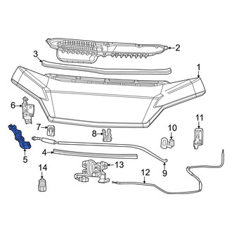 Ram OE - Front Right Hood Seal