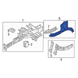 Ram OE - Front Right Inner Fender Rail
