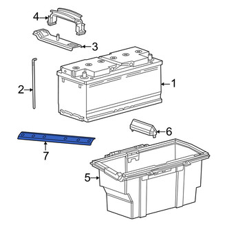 Ram OE - Battery Tray Bracket