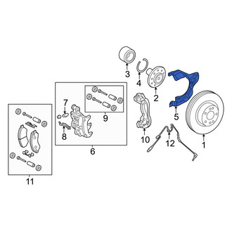 Ram OE - Rear Right Brake Dust Shield