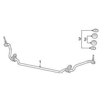 Ram OE - Front Suspension - Stabilizer Bar & Components