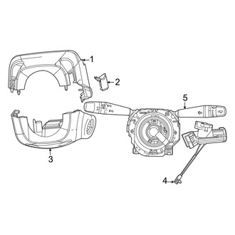 Ram OE - Steering Column - Shroud, Switches & Levers